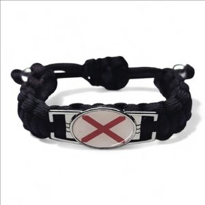 Alabamian Adjustable Charm Bracelet Flag of Alabama Home State Pride